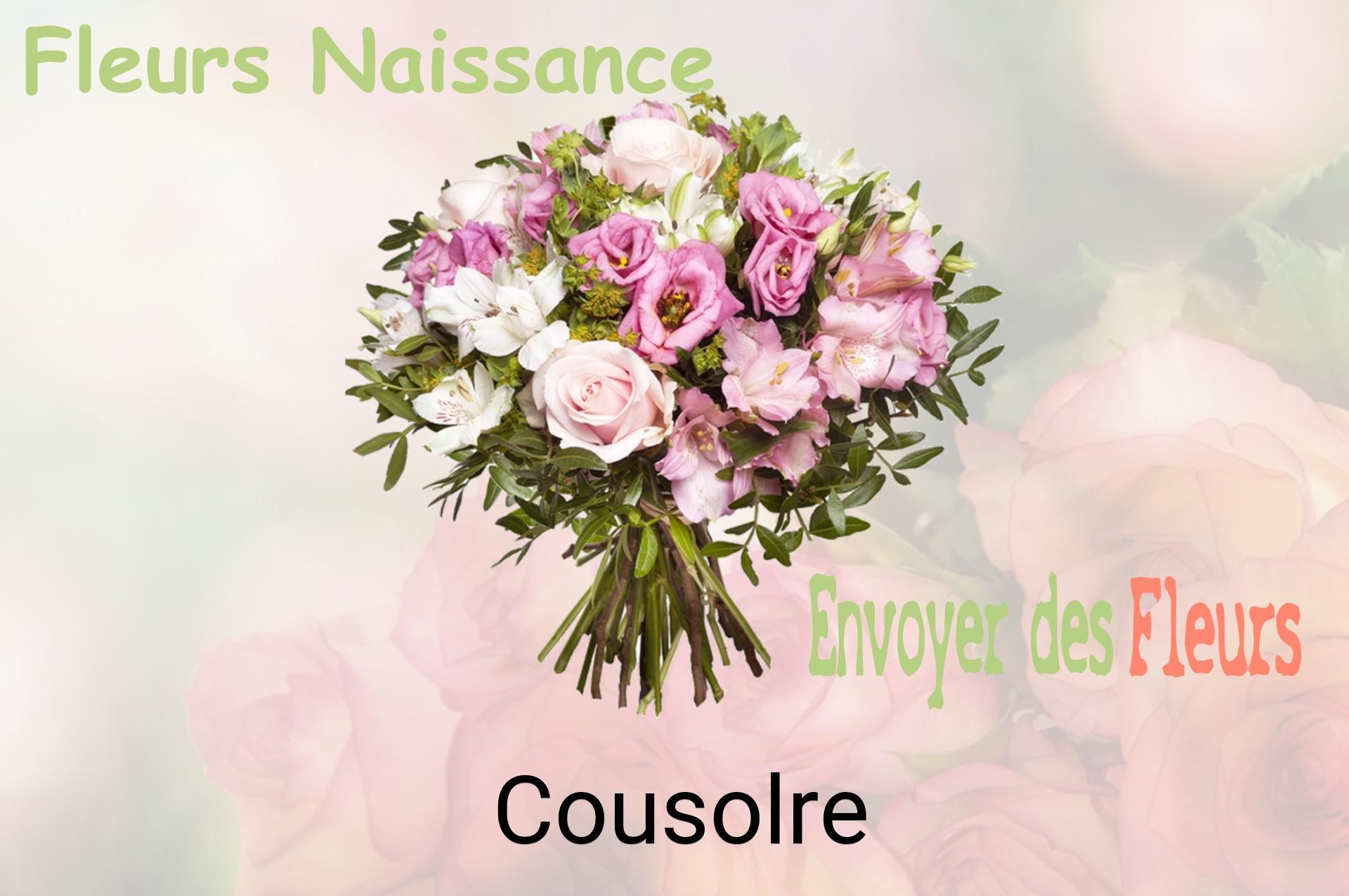 Bouquet de fleurs de naissance livré à Cousolre